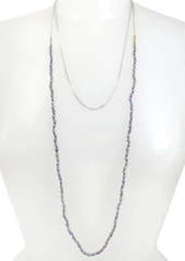 AllSaints Long Pearl & Chain Necklace