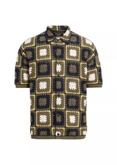 AllSaints Mandon Crochet Short-Sleeve Cardigan