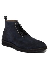 AllSaints Mathis Plain Toe Boot in Dark Navy Suede at Nordstrom