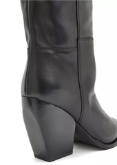AllSaints Reina Leather Over-The-Knee Boots