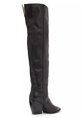 AllSaints Reina Leather Over-The-Knee Boots