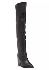 AllSaints Reina Leather Over-The-Knee Boots