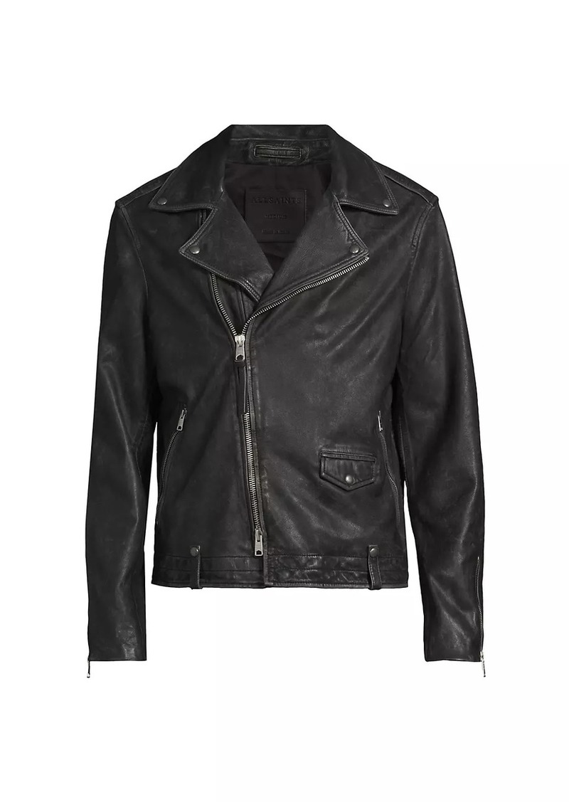 AllSaints Rosser Leather Biker Jacket