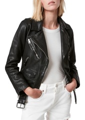 Women's Allsaints Griffen Leather Biker Jacket