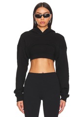 alo Cropped Shrug It Off Cropped Hoodie