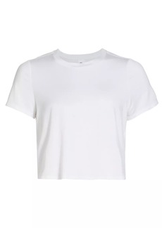 Alo Yoga All Day Jersey Crop Tee