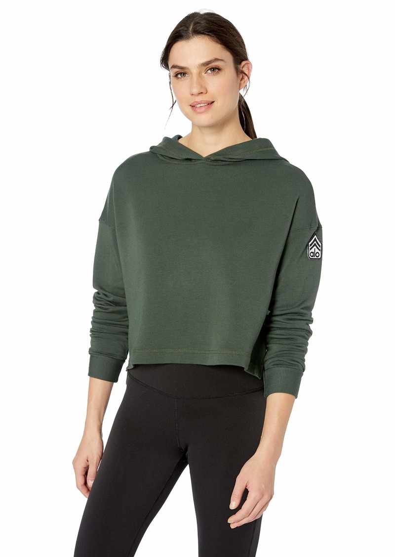 Alo Yoga Alo Yoga Women's Cozy Cropped Hoodie-Graphic L | Outerwear
