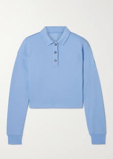 Alo Yoga Cropped Cotton-blend Jersey Sweatshirt