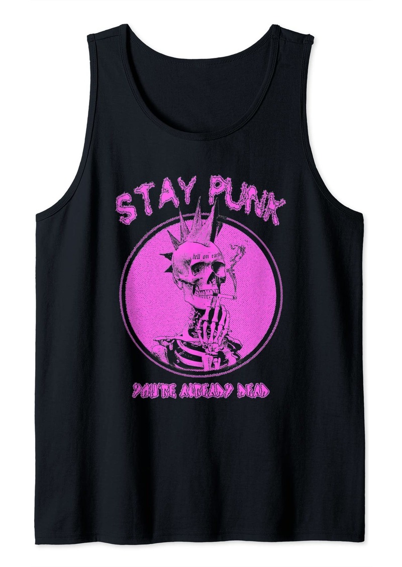 Alternative Apparel Alternative Aesthetic Goth Women Stay Punk You Already Dead Tank Top