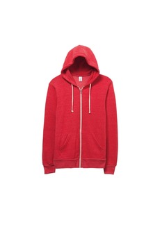 Alternative Apparel Mens Eco-Fleece Hoodie (Eco True Red) - S - Also in: M, L, 2XL, XL