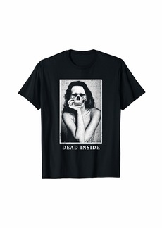 Alternative Apparel Alternative Clothes Aesthetic Goth Women - Dead Inside Skull T-Shirt