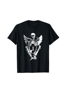 Alternative Apparel Alternative Clothes Aesthetic Goth Women - Skeleton Angel T-Shirt