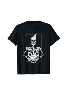 Alternative Apparel Alternative Clothes Aesthetic Goth Women - Skeleton Birthday T-Shirt