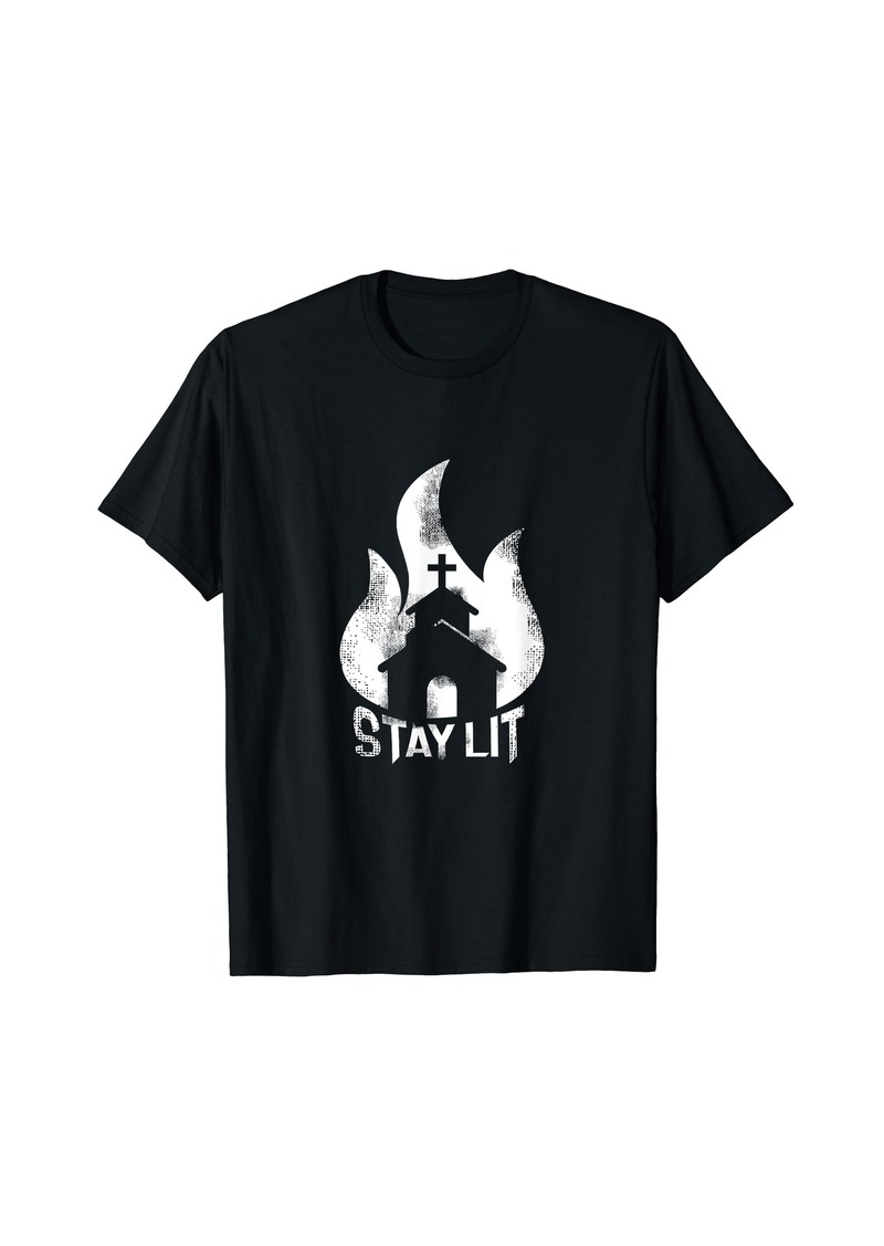 Alternative Apparel Alternative Clothes Aesthetic Goth Women - Stay Lit Occult T-Shirt