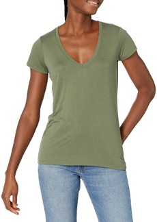 Alternative Apparel Alternative womens Slinky V-neck T Shirt   US