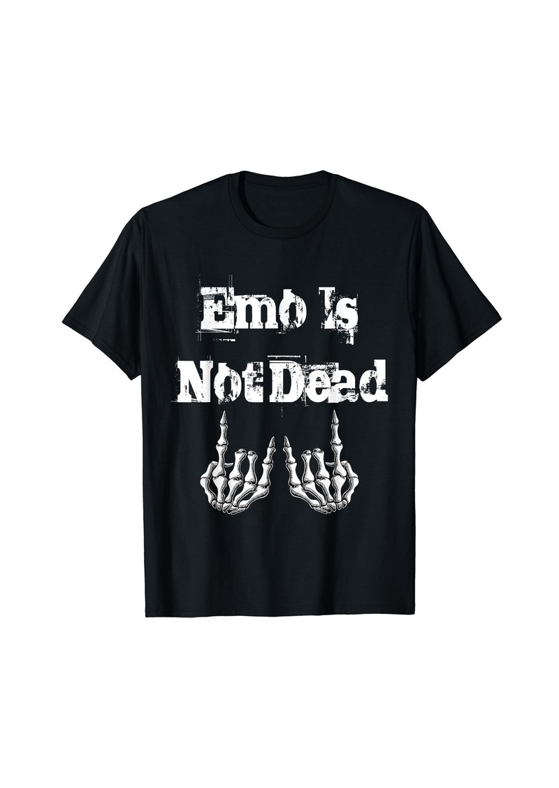 Alternative Apparel Asthetic Emo is Not Dead Style Skeleton Hand T-Shirt