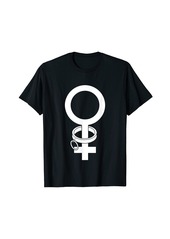 Alternative Apparel BDSM Mrs Slave Symbol Emblem T-Shirt | Women Dom Master Gift