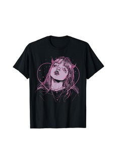 Alternative Apparel Demon Anime Girl Heart Pastel Goth Alt Pink Grunge Aesthetic T-Shirt