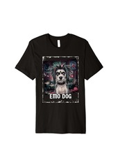 Alternative Apparel Emo Dog Rockstar Vibes Cool Punk Music Lover Edgy Art Humor Premium T-Shirt