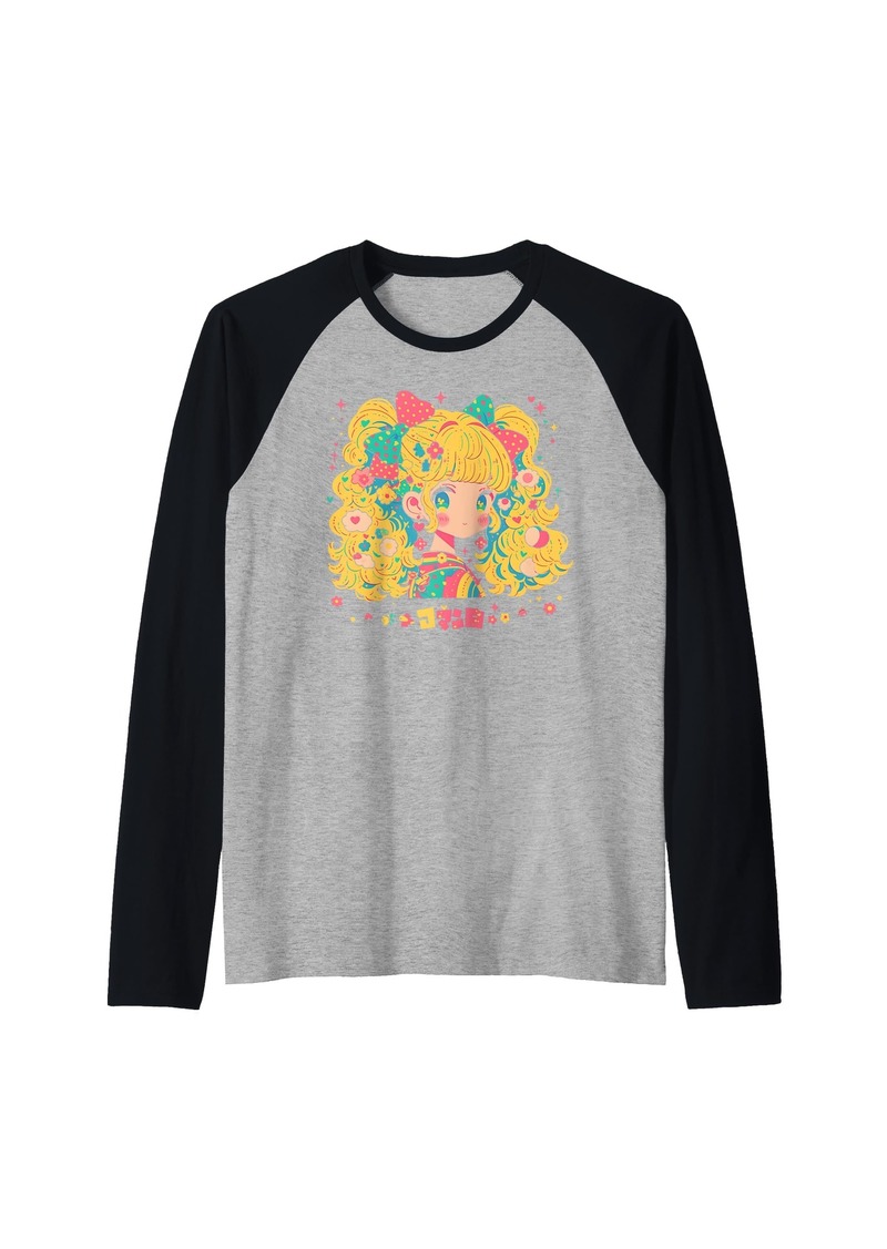 Alternative Apparel Fruit Strawberry Pastel Anime Girl Waifu Cute Alt Aesthetic Raglan Baseball Tee