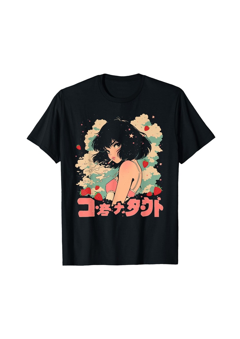 Alternative Apparel Fruit Strawberry Pastel Anime Girl Waifu Cute Alt Aesthetic T-Shirt