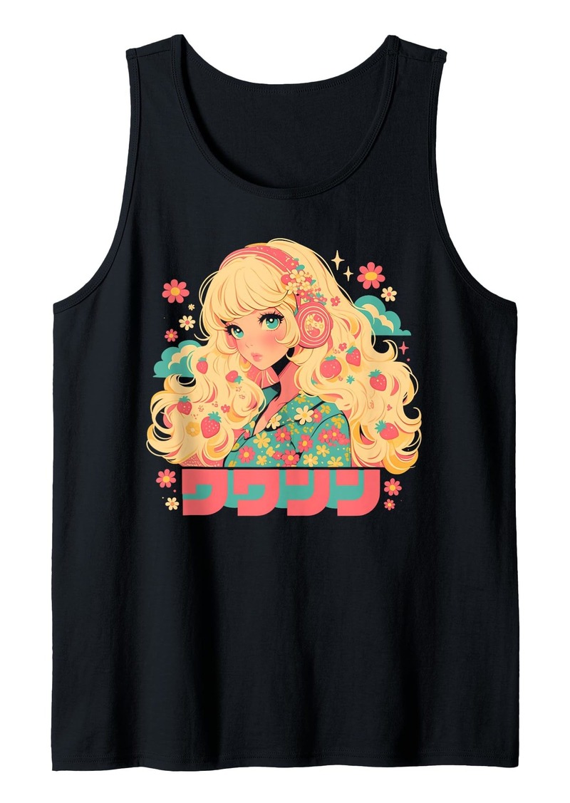 Alternative Apparel Fruit Strawberry Pastel Anime Girl Waifu Cute Alt Aesthetic Tank Top