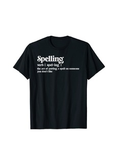 Alternative Apparel Funny dictionary definition Spelling witches spell halloween T-Shirt