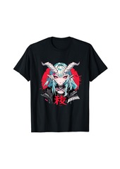 Alternative Apparel Goth Grunge Demon Anime Girl Waifu Horror Alt Aesthetic T-Shirt