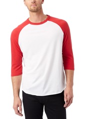 Alternative Apparel Men's Keeper Jersey Baseball T-shirt - White, Black