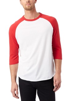 Alternative Apparel Men's Keeper Jersey Baseball T-shirt - White, Red