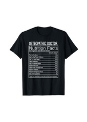 Alternative Apparel Osteopathic Doctor Nutrition Facts T Shirt