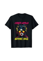 Alternative Apparel Punk Rave Cyber World Gothic Soul Futuristic Cybergoth T-Shirt