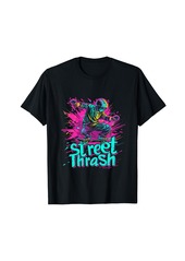 Alternative Apparel Street Thrash Vibrant Skateboarding Graphic T-Shirt