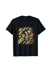 Alternative Apparel Vibrant Abstract Cyclist Speed Demon Artwork T-Shirt