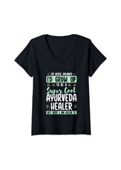 Alternative Apparel Womens Ayurveda Healer Indian Healing Alternative Medicine V-Neck T-Shirt