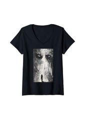 Alternative Apparel Womens Dark Gothic Demon Path Horror Art Evil Grunge Goth Aesthetic V-Neck T-Shirt