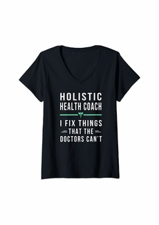 Alternative Apparel Womens Funny Holistic Health Coach Gift - I Fix Things V-Neck T-Shirt