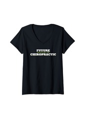 Alternative Apparel Womens Future Doctor Chiropractic Subluxation Chiropractor Designer V-Neck T-Shirt