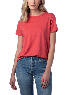 Alternative Apparel Women's Modal Tri-Blend Crew T-shirt - Faded Red