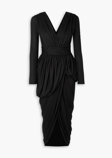 Altuzarra - Canna draped ribbed-knit dress - Black - FR 38