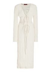 Altuzarra - Carol Tie-Detailed Midi Dress - White - FR 40 - Moda Operandi