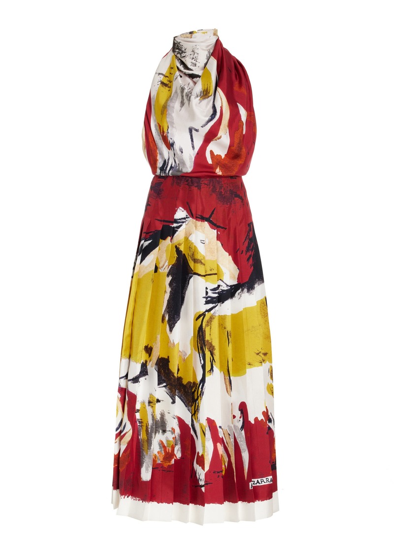 Altuzarra - Carole Draped Silk Maxi Dress - Multi - FR 36 - Moda Operandi