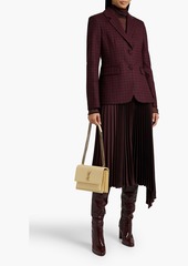 Altuzarra - Checked wool-blend tweed blazer - Burgundy - FR 38