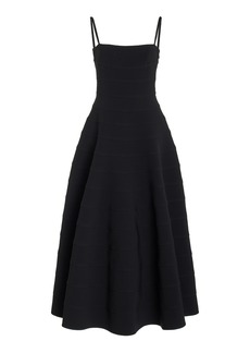 Altuzarra - Connie Square Neck Midi Dress - Black - FR 34 - Moda Operandi