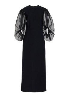 Altuzarra - Danielle Puff-Sleeve Cady Maxi Dress - Black - FR 34 - Moda Operandi