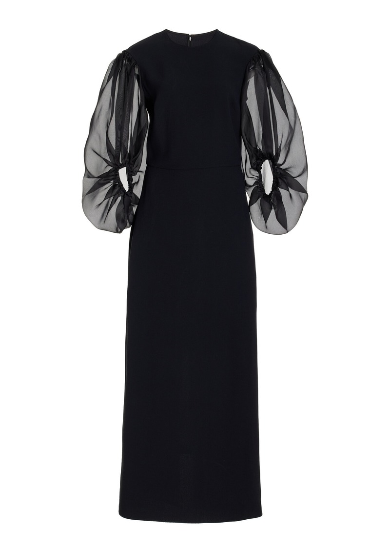 Altuzarra - Danielle Puff-Sleeve Cady Maxi Dress - Black - FR 36 - Moda Operandi