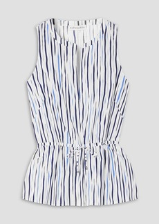 Altuzarra - Glo striped cotton-blend poplin blouse - Blue - FR 38