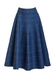 Altuzarra - Grace Organic Cotton Midi Skirt - Dark Wash - FR 34 - Moda Operandi