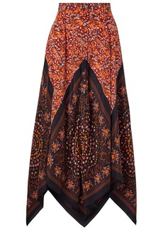 Altuzarra - Hance floral-print silk crepe de chine maxi skirt - Orange - FR 34