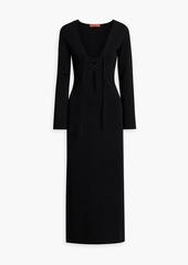 Altuzarra - Lace-up stretch-knit maxi dress - Black - XS